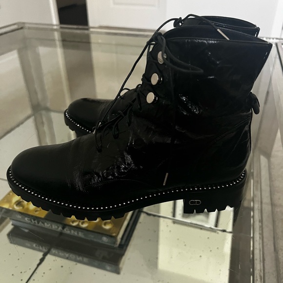 Dior Rebelle Lambskin Combat Boot - Picture 8 of 11